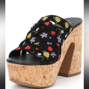 BNWT FREE PEOPLE Lisbon Platform Mules